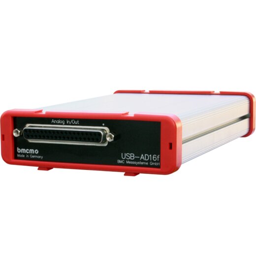 USB-AD16f: USB-Messadapter, 16 analog In 16Bit / 250kHz