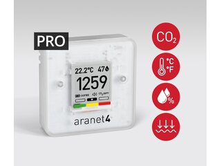 Aranet4 PRO, CO2, Feuchte, Temperatur, Luftdruck...