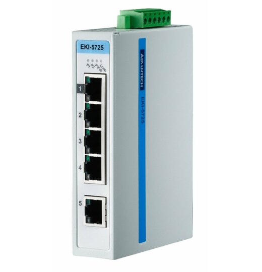 EKI-5725I 5 Port Fast Ethernet ProView Switch