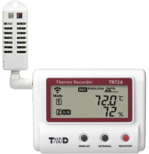 TR72A WLAN Datenlogger fr Temperatur und Luftfeuchte