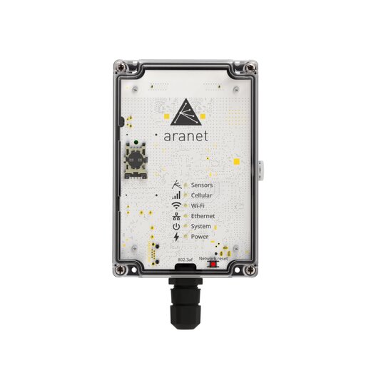 Aranet PRO Plus LTE Basisstation zur Umweltberwachung im Freien mit 4G LTE Modem